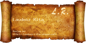 Laudesz Rita névjegykártya